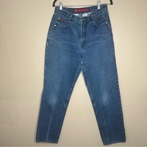 Posted VTG Size 12 Dark Wash Vintage Western Denim Jeans High waisted bareback